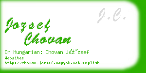 jozsef chovan business card